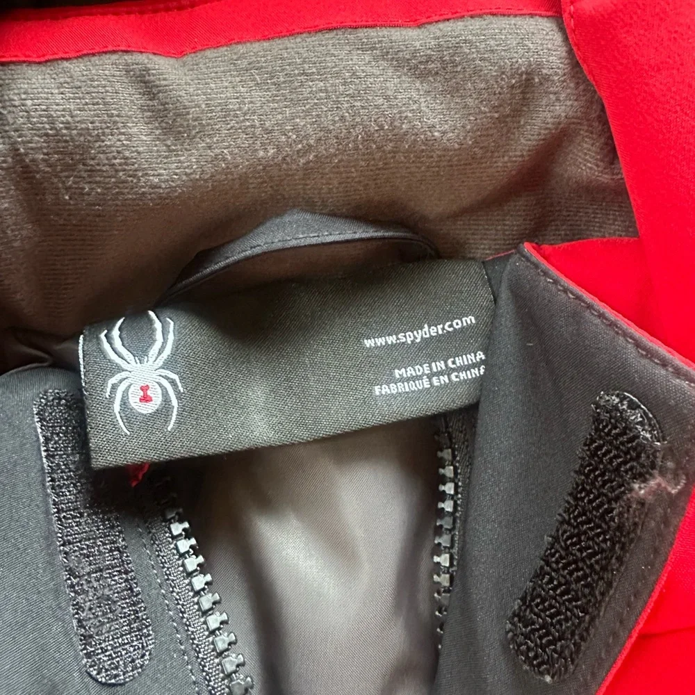Spyder Kids Red and Black Ski Jacket - Picture 5 of 9
